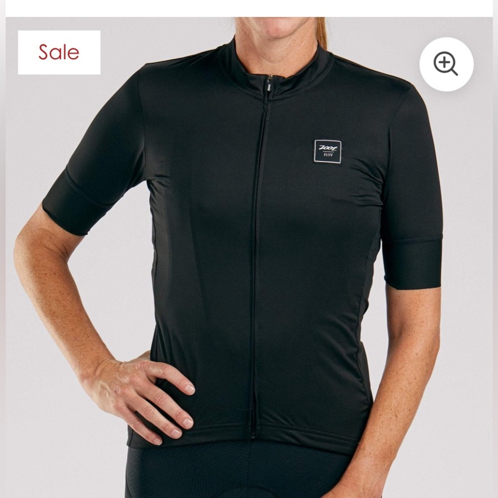 NWT Zoot Women's Elite Cycle Aero Jersey - Black Short Sleeve - Medium
